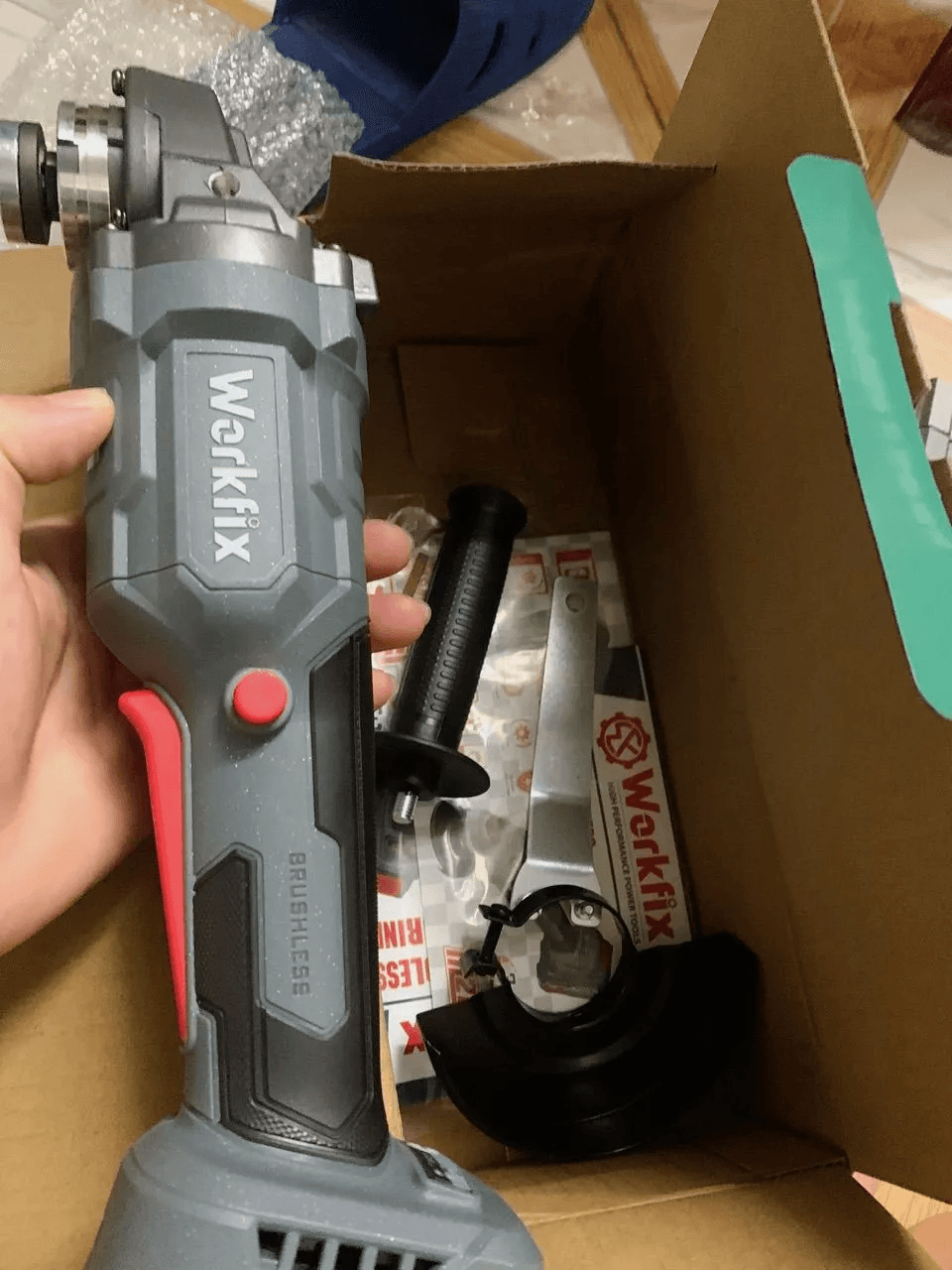 Máy mài Workfix WF-AG100BV - Chống lật cổ tay — ảnh đánh giá khách hàng 1