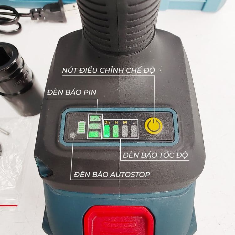 MÁY SIẾT BULONG BOSHUN BS-IW600N + 13 MÓN PHỤ KIỆN — - Máy được trang bị động cơ không chổi than, 100% lõi đồng giúp mở bulong nhanh hơn 30%, khoan tường nhanh hơn 30%, vặn vít nhanh hơn 15%, khoan gỗ nhanh hơn 15%. Tăng tuổi thọ 2 lần so với động cơ có chổi than. - Bằng mạch để nhôm được phủ keo chống nước, đảm bảo cho các bác làm trong môi trường mưa môi trường ẩm ướt mà không lo chập cháy (2)