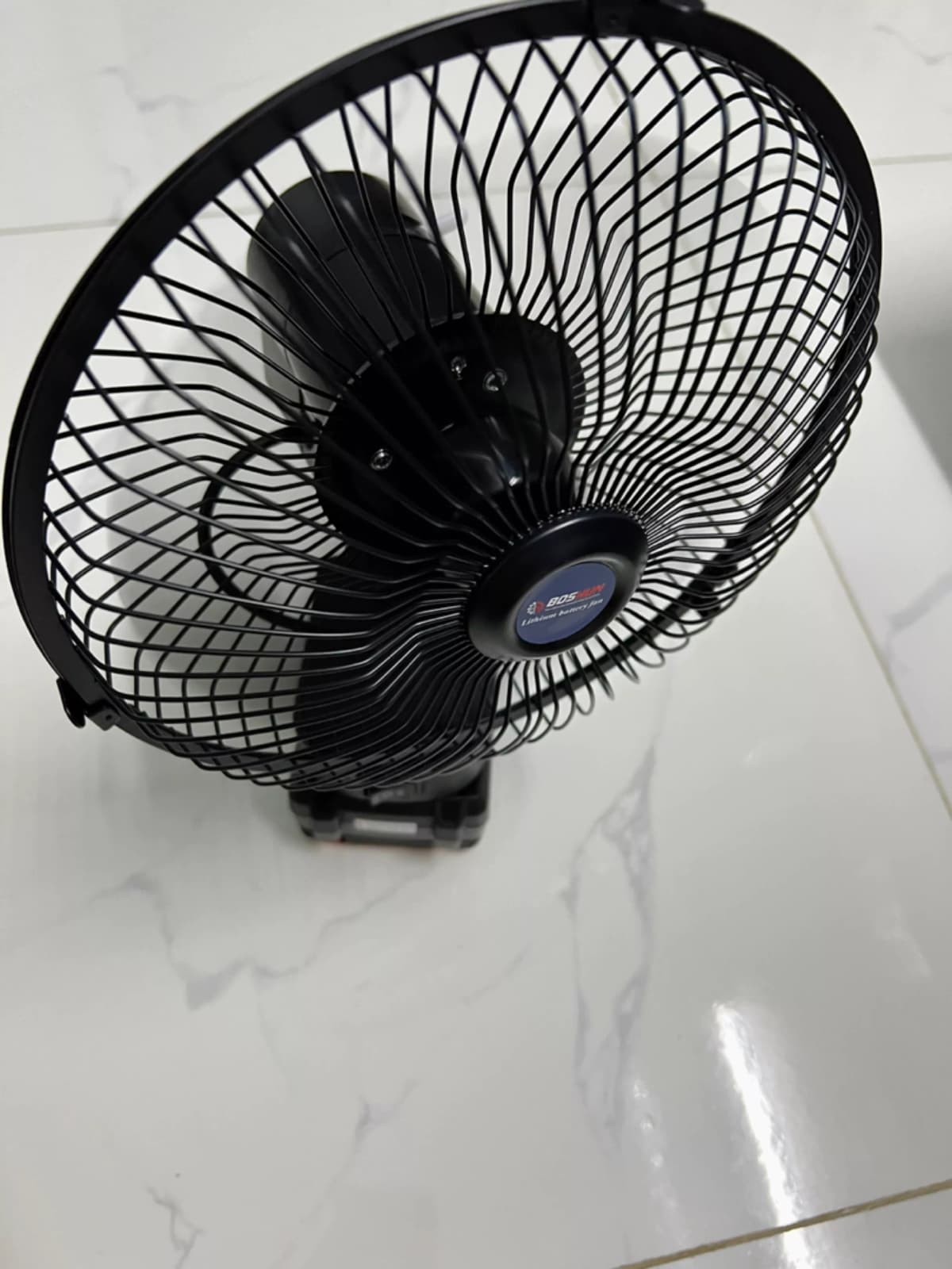 Quạt tích điện dùng pin Lithium Boshun BS-Q1203 - Đường kính 8 inch (Chân pin phổ thông) — ảnh đánh giá khách hàng 1