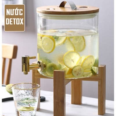 Bình thủy tinh chịu nhiệt cao cấp - Ngâm hoa quả - Detox - Bình Đựng Nước — NƯỚC DETOX THẢI ĐỘC