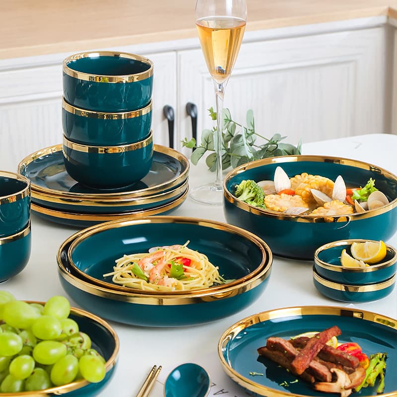 BỘ BÁT ĐĨA SỨ CAO CẤP - PHONG CÁCH BẮC ÂU 32 MÓN — BỮA TIỆC GIA ĐÌNH TRỌN VẸN