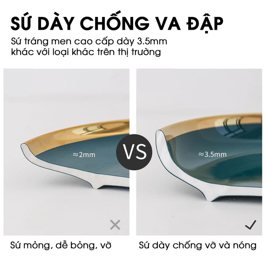 BỘ BÁT ĐĨA SỨ CAO CẤP - PHONG CÁCH BẮC ÂU 32 MÓN — SỨ DÀY CHỐNG VA ĐẬP