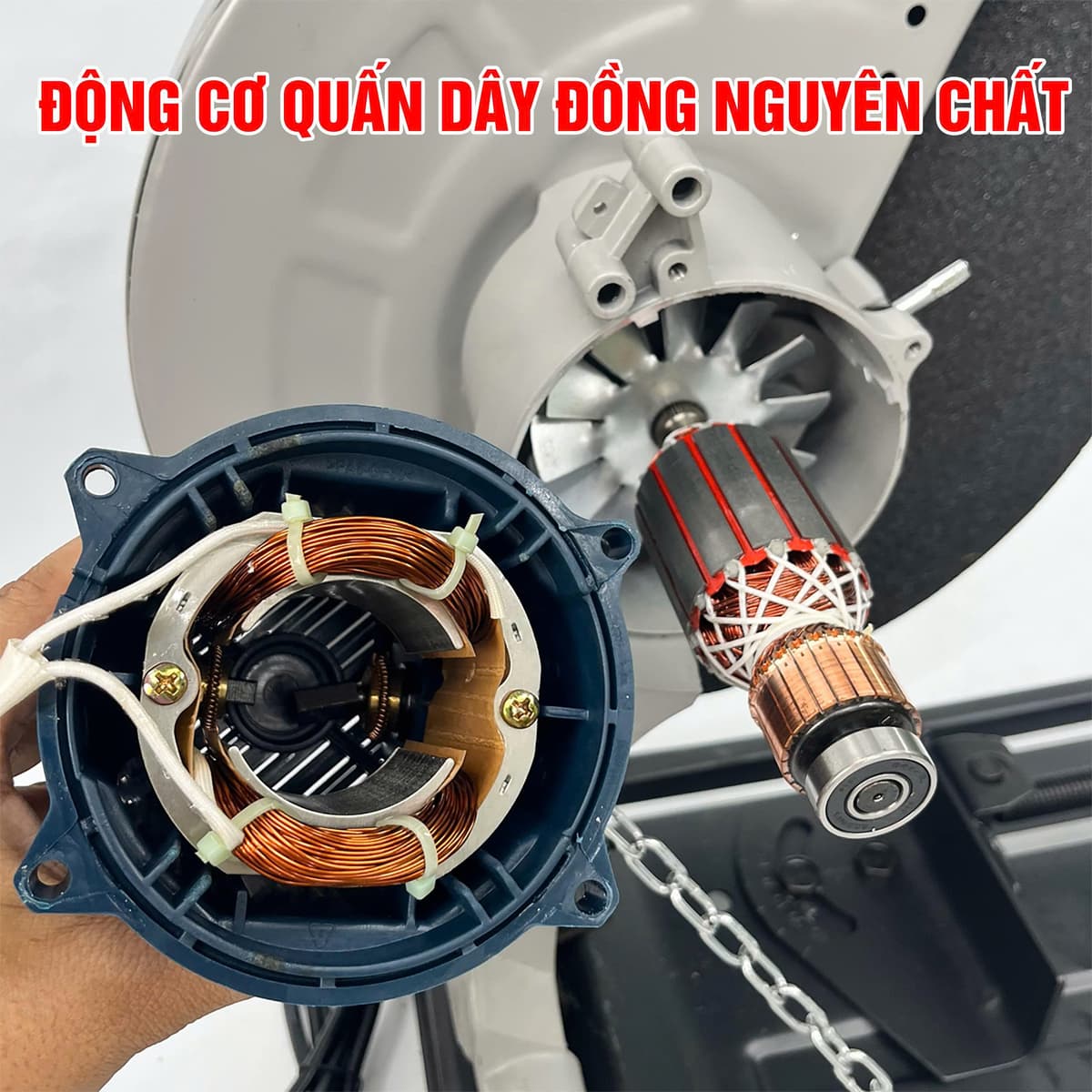 Máy Cắt Sắt Boshun BS-CS2500W Lõi Đồng, Công Suất 2500w Thiết Kế An Toàn, Tặng Kèm Lưỡi Cắt — ĐỘNG CƠ 100% LÕI ĐỒNG