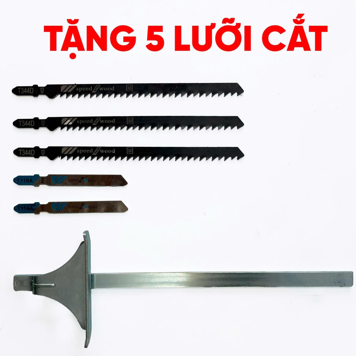 Máy cưa lọng pin BOSHUN BS-CJS06BL, Không chổi than, Công suất 950W, Chỉnh 6 cấp tốc độ, Bảo hành 12 tháng — TẶNG 5 LƯỠI CƯA ĐA NĂNG