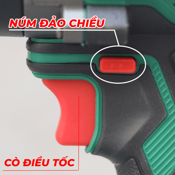 Máy Khoan Pin 160N WORKFIX WF-ID160AK - Không Chổi Than - Chuyên Khoan Tường, Khoan Rút Lõi, Bắt Vít — CÒ ĐIỀU TỐC