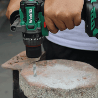 Máy Khoan Pin WORKFIX WF-ID13100AK Lực 100N Chuyên Rút Lõi, Khoan Tường, Bắn Vít, Không Chổi Than — KHOAN TƯỜNG