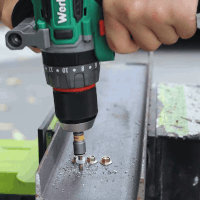Máy Khoan Pin WORKFIX WF-ID13100AK Lực 100N Chuyên Rút Lõi, Khoan Tường, Bắn Vít, Không Chổi Than — VÍT SẮT