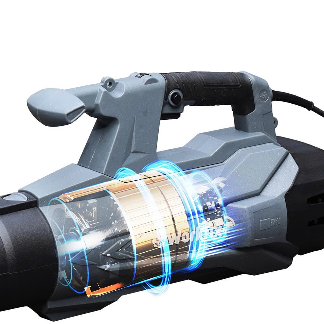 Máy thổi điện WORKFIX WF-ELB3800W - Tặng bộ chổi than cao cấp - Công suất 3800W thổi liên tục — ĐỘNG CƠ 100% LÕI ĐỒNG