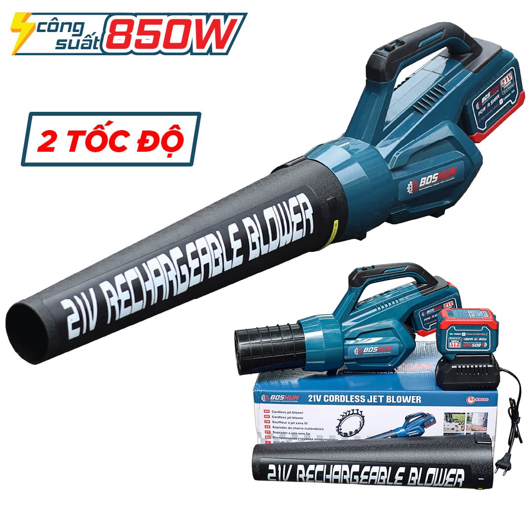 Máy Thổi Dùng Pin Boshun BS-RB680 - 2 Tốc Độ - KHÔNG CHỔI THAN