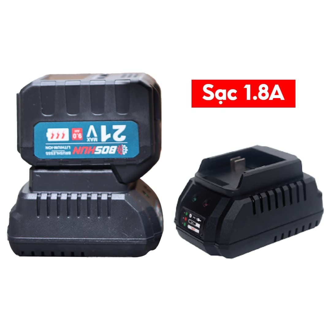 Máy Thổi Phản Lực BS-HT850G, Thổi Bụi, Thổi Lá Rụng Boshun Siêu Khỏe — PIN 15CELL DUNG LƯỢNG LỚN