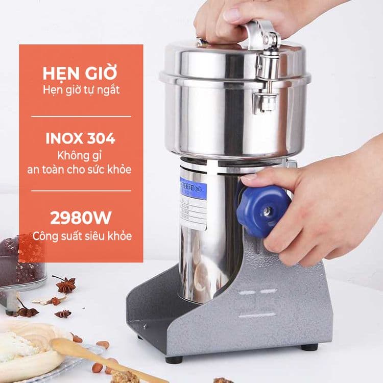 Máy xay đa năng Seka - Xay nhuyễn mịn mọi loại hạt, rau củ, thịt cá - Bảo hành 12 tháng — MÁY XAY INOX KHÔNG GỈ