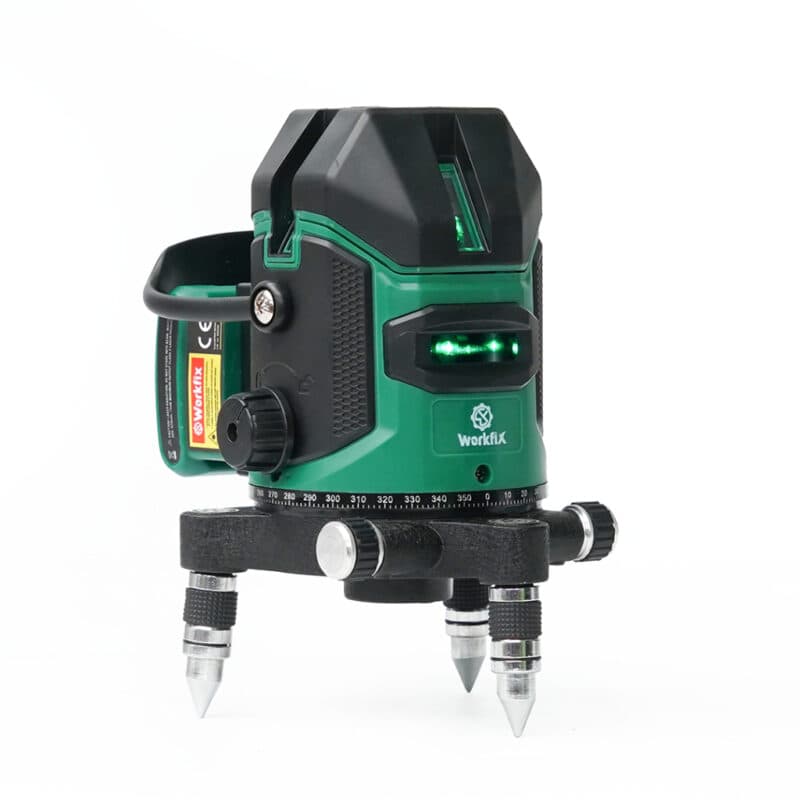 Máy cân bằng laser WORKFIX WF-LS0503G , 5 tia xanh bóng LED siêu sáng Phím cảm ứng Hộp nhôm — TÍNH ỨNG DỤNG CAO