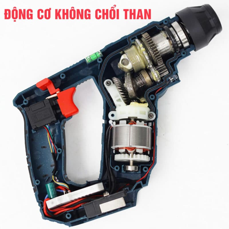 Máy khoan bê tông pin nhỏ gọn BOSHUN BS-RH2002CP , 3 Tốc độ, Lực đập 1.7J - Khoan thường, Khoan búa — CHUẨN 100% LÕI ĐỒNG
