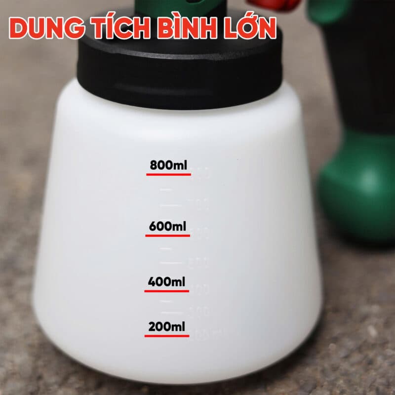 Súng phun sơn điện WF-SG650W, Tặng thêm 1 béc phun 2.0mm, Phun sơn cực mượt, Cực Tiết Kiệm, Có đèn LED siêu sáng — DUNG TÍCH BÌNH CỰC LỚN