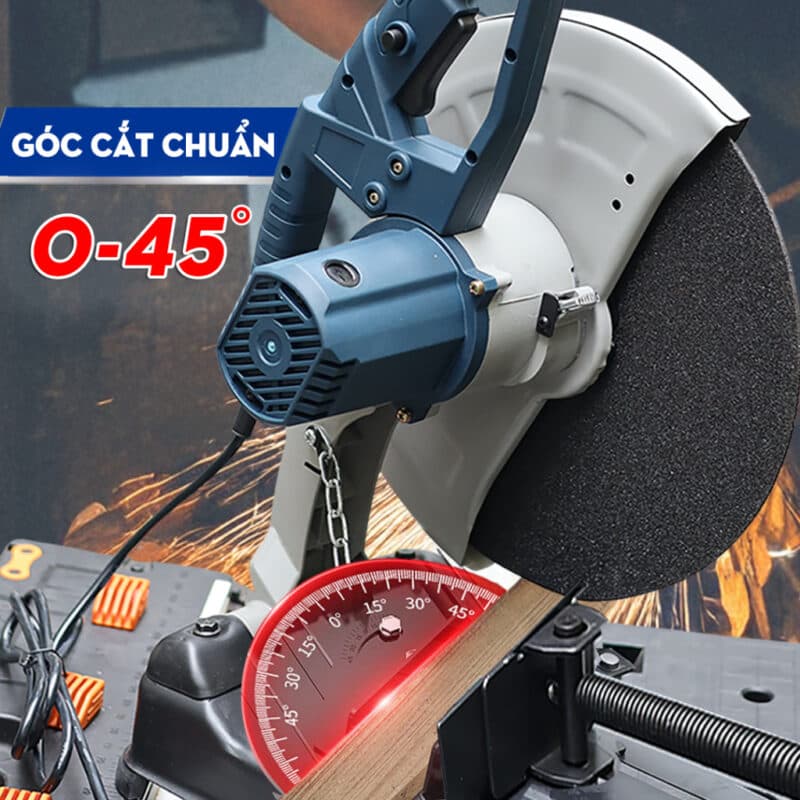 Máy Cắt Sắt Boshun BS-CS2500W Lõi Đồng, Công Suất 2500w Thiết Kế An Toàn, Tặng Kèm Lưỡi Cắt — ĐIỀU CHỈNH GÓC CẮT LINH HOẠT