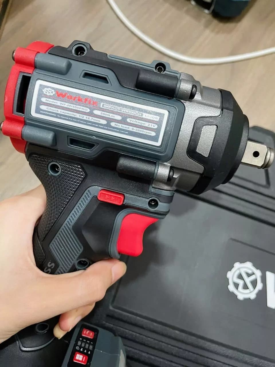 Máy siết bulong Workfix WF-IW550PRO (550N.m) — ảnh đánh giá khách hàng 5