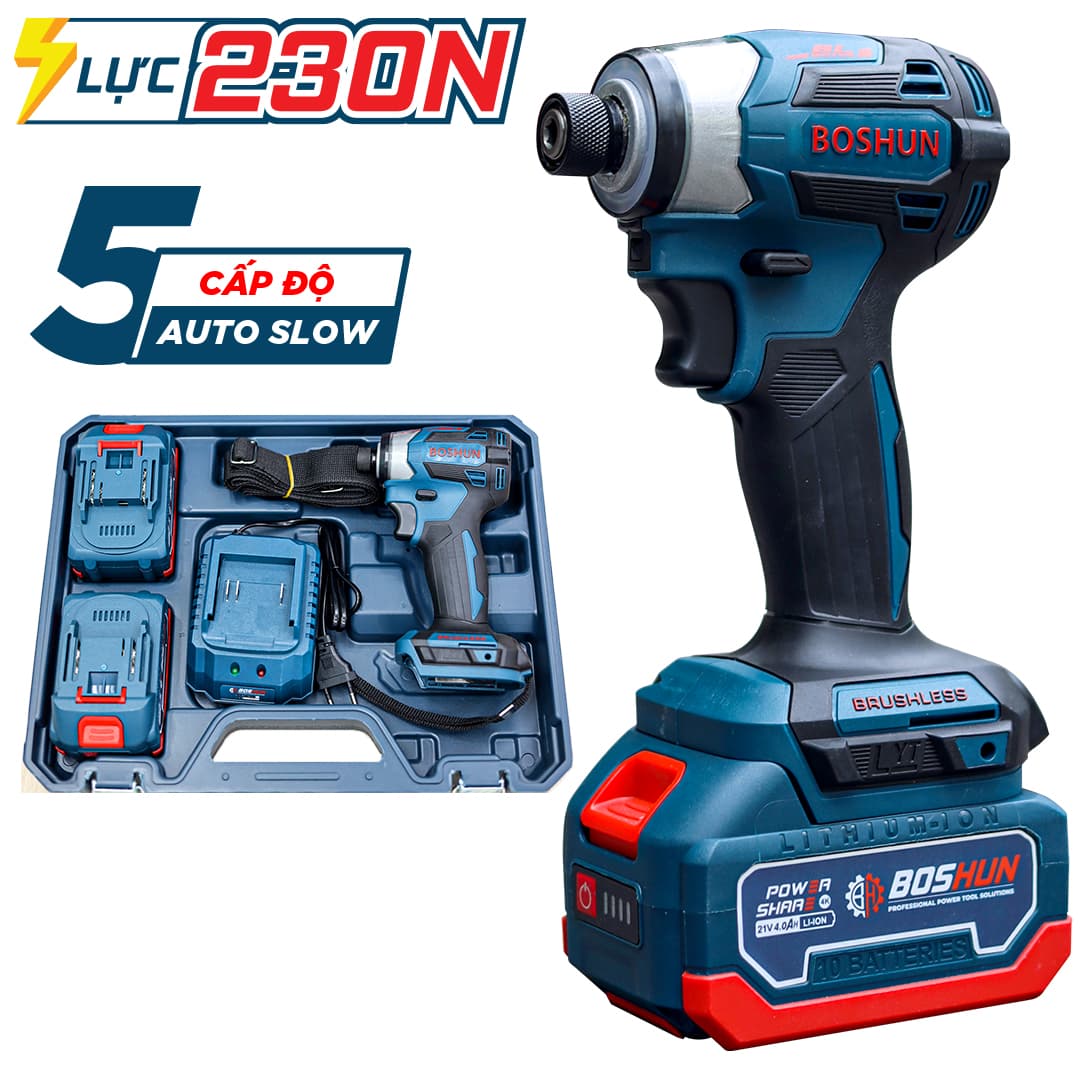 MÁY CHUYÊN BẮN BOSHUN BS-SD230N, 5 MỨC TỐC ĐỘ, LỰC SIẾT 230N.m
