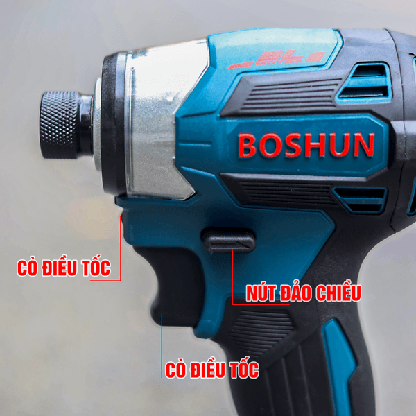 MÁY CHUYÊN BẮN BOSHUN BS-SD230N, 5 MỨC TỐC ĐỘ, LỰC SIẾT 230N.m — Máy được trang bị đèn LED siêu sáng giúp làm việc trong môi (1)