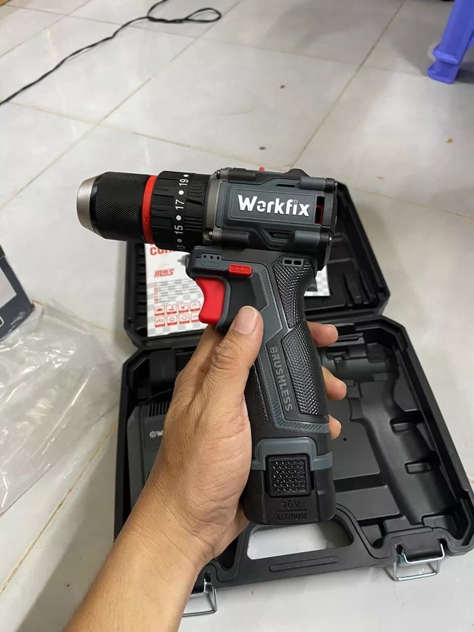 Máy khoan pin Workfix WF-ID1613BL — ảnh đánh giá khách hàng 3