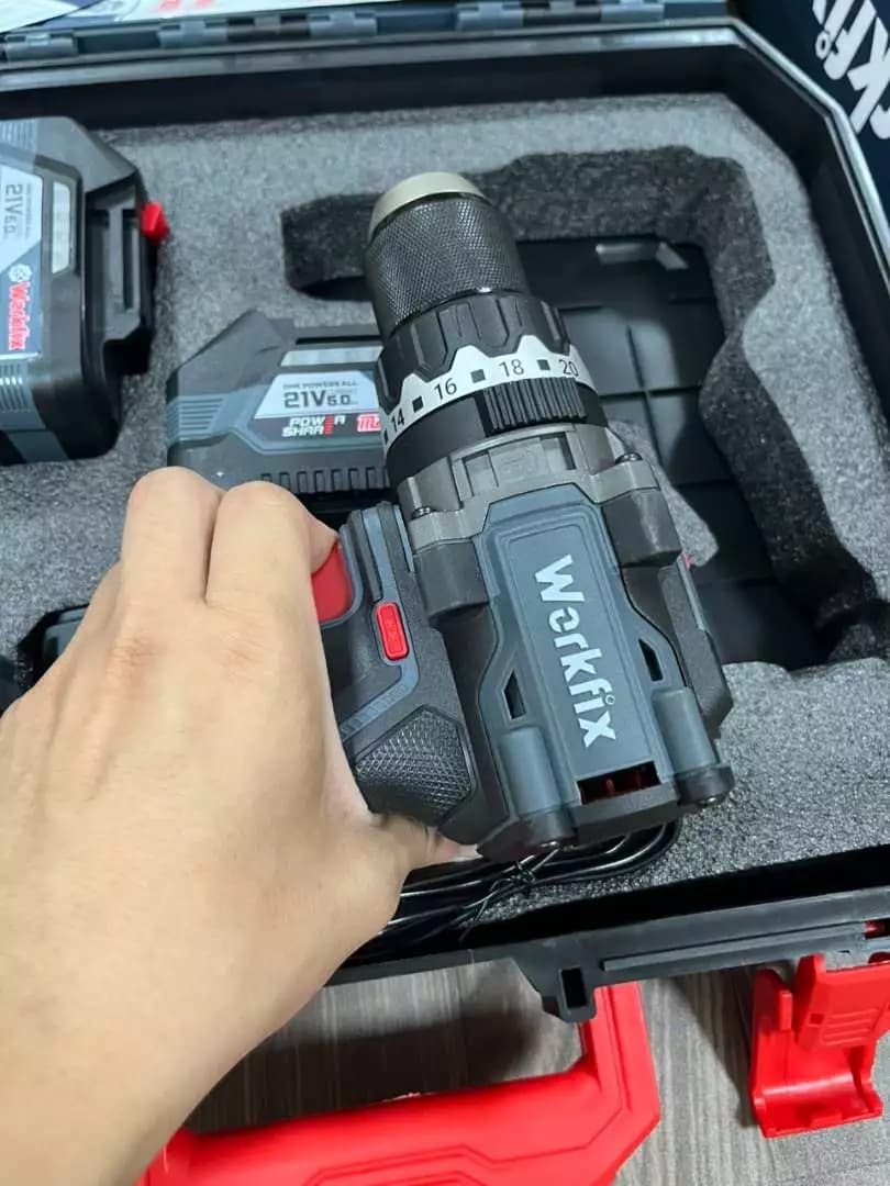 Máy khoan pin Workfix WF-ID165PRO (165N.m) - Chống lật cổ tay - Giảm chấn AVS — ảnh đánh giá khách hàng 4