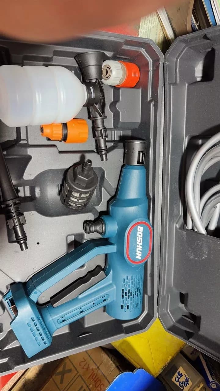 Máy rửa xe pin Boshun BS-PW2136BL (24 Bar) - Kèm 2 pin 10 Cell — ảnh đánh giá khách hàng 3