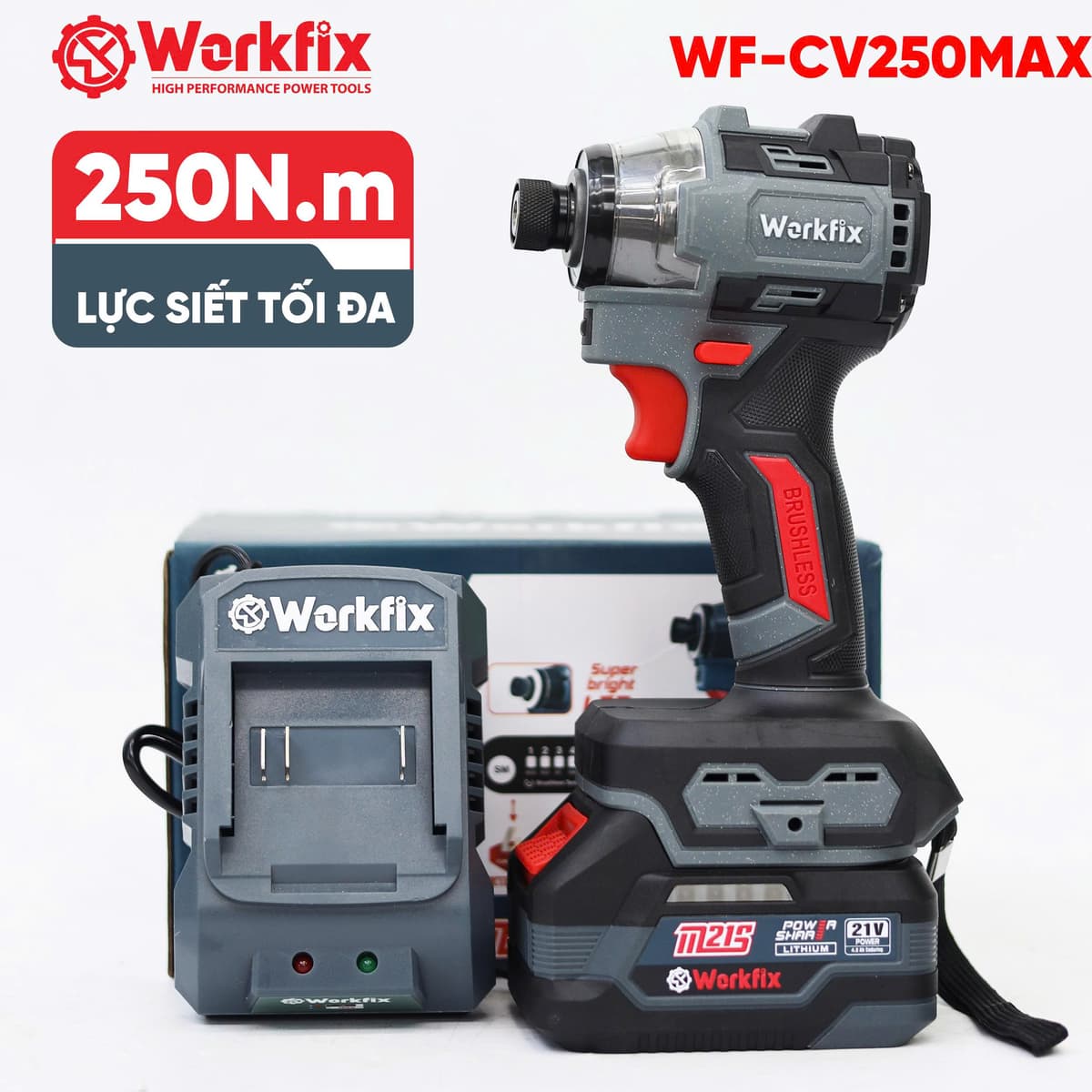 Máy Chuyên Vít Workfix WF-SD250MAX, Vặn Vít Cực Khỏe, Cực Nhanh - image 1