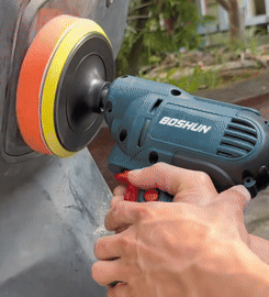 Máy đánh bóng cầm tay BOSHUN BS-GV6100 - Tặng phớt lông cừu và mút - Công suất 700W — CHÀ NHÁM