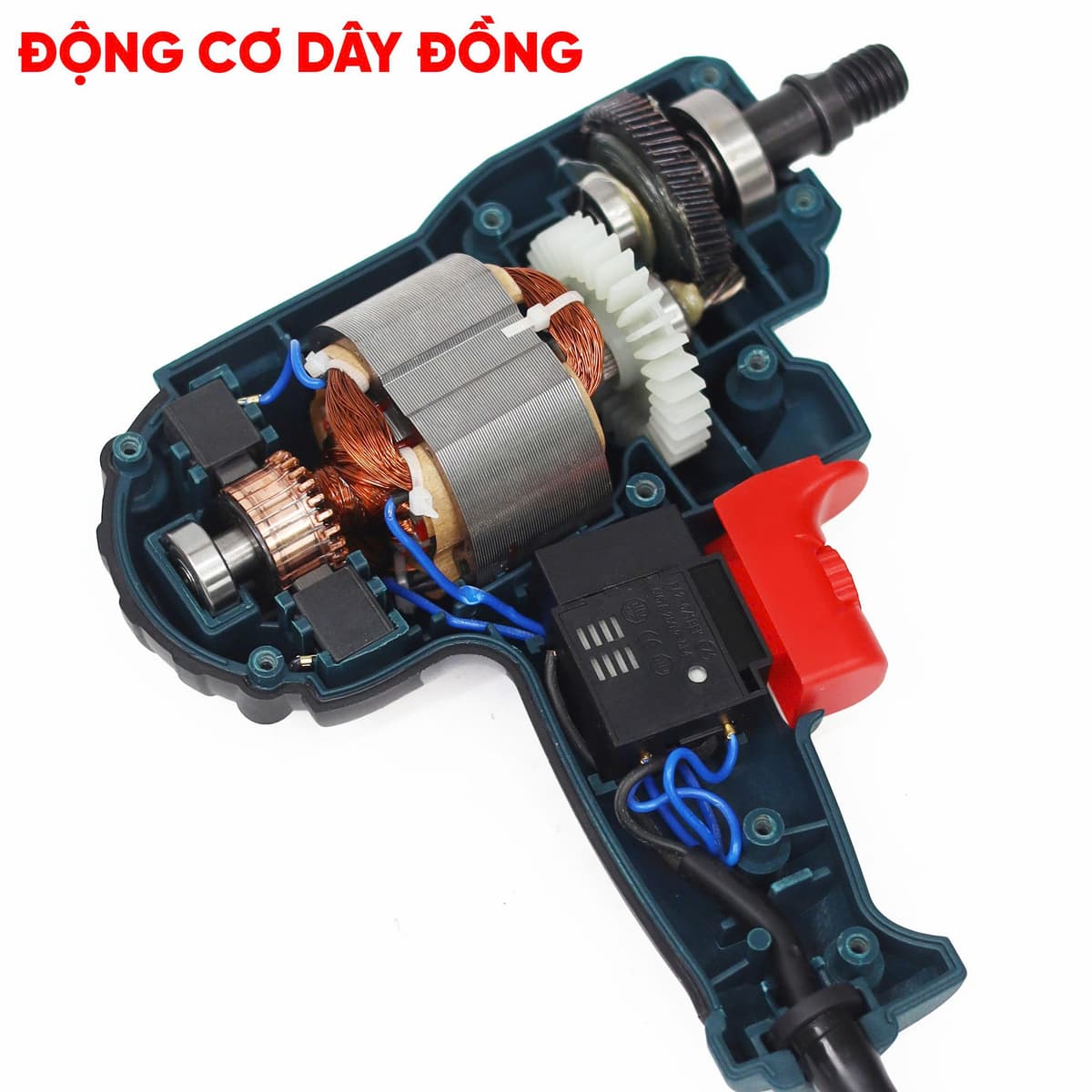 Máy đánh bóng cầm tay BOSHUN BS-GV6100 - Tặng phớt lông cừu và mút - Công suất 700W — ĐỘNG CƠ 100% LÕI ĐỒNG