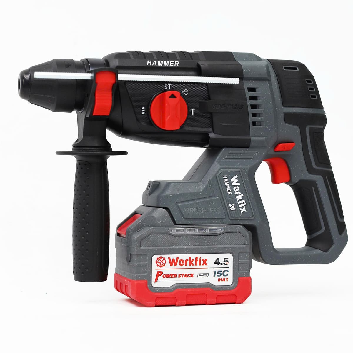 Máy khoan bê tông pin Workfix WF-2603CP, khoan 3 chức năng nhỏ gọn, pin cực xịn 4,5AH