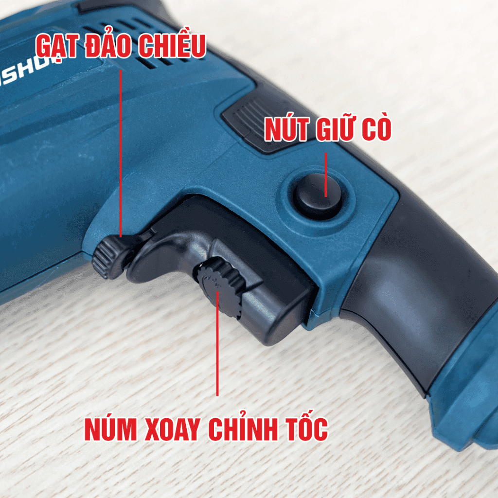 Máy Khoan Điện Bê Tông BOSHUN BS-ED650W, Công Suất 650W - 100% Lõi Đồng - Bảo Hành 12 Tháng — THIẾT KẾ TIỆN LỢI