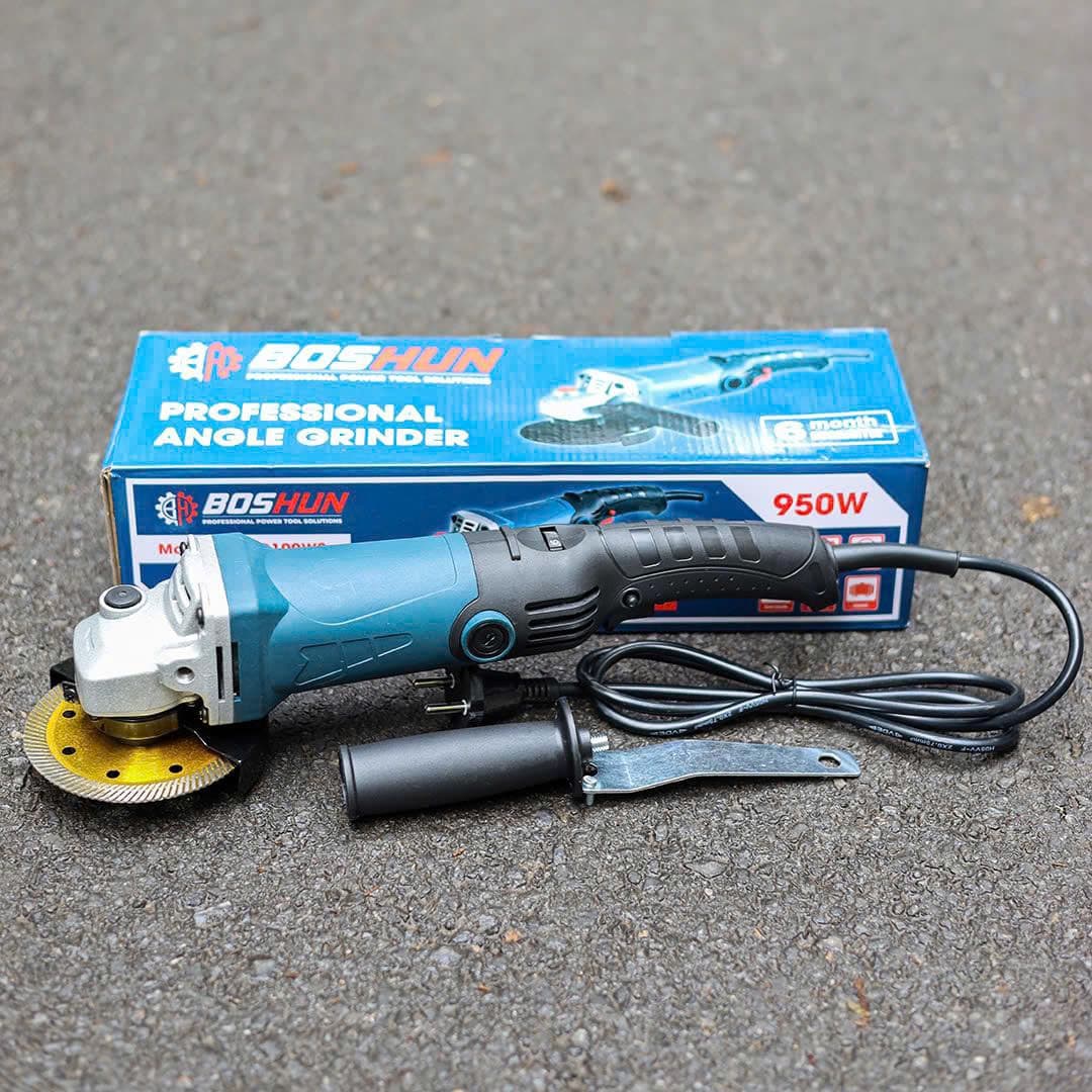 Máy mài điện Boshun BS-AG950W - Công suất 950W - Tặng bộ chổi than, tay cầm phụ — TẶNG BỘ 3 PHỤ KIỆN