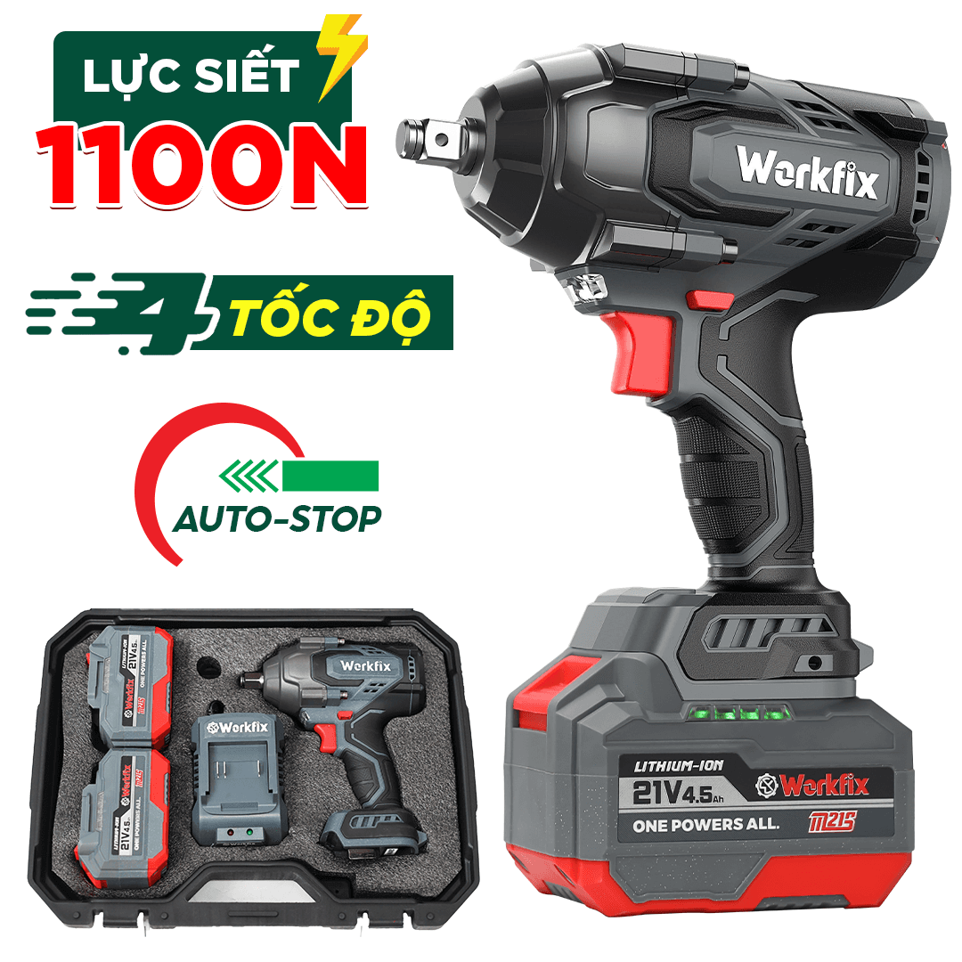 Máy siết bulong Workfix WF-IW1100N (1100N.m)