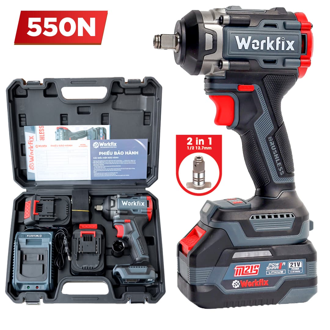 Máy siết bulong Workfix WF-IW550PRO (550N.m) - image 1