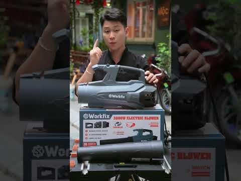 Máy thổi điện WORKFIX WF-ELB3800W - Tặng bộ chổi than cao cấp - Công suất 3800W thổi liên tục — VIDEO THỰC TẾ (thumbnail video)