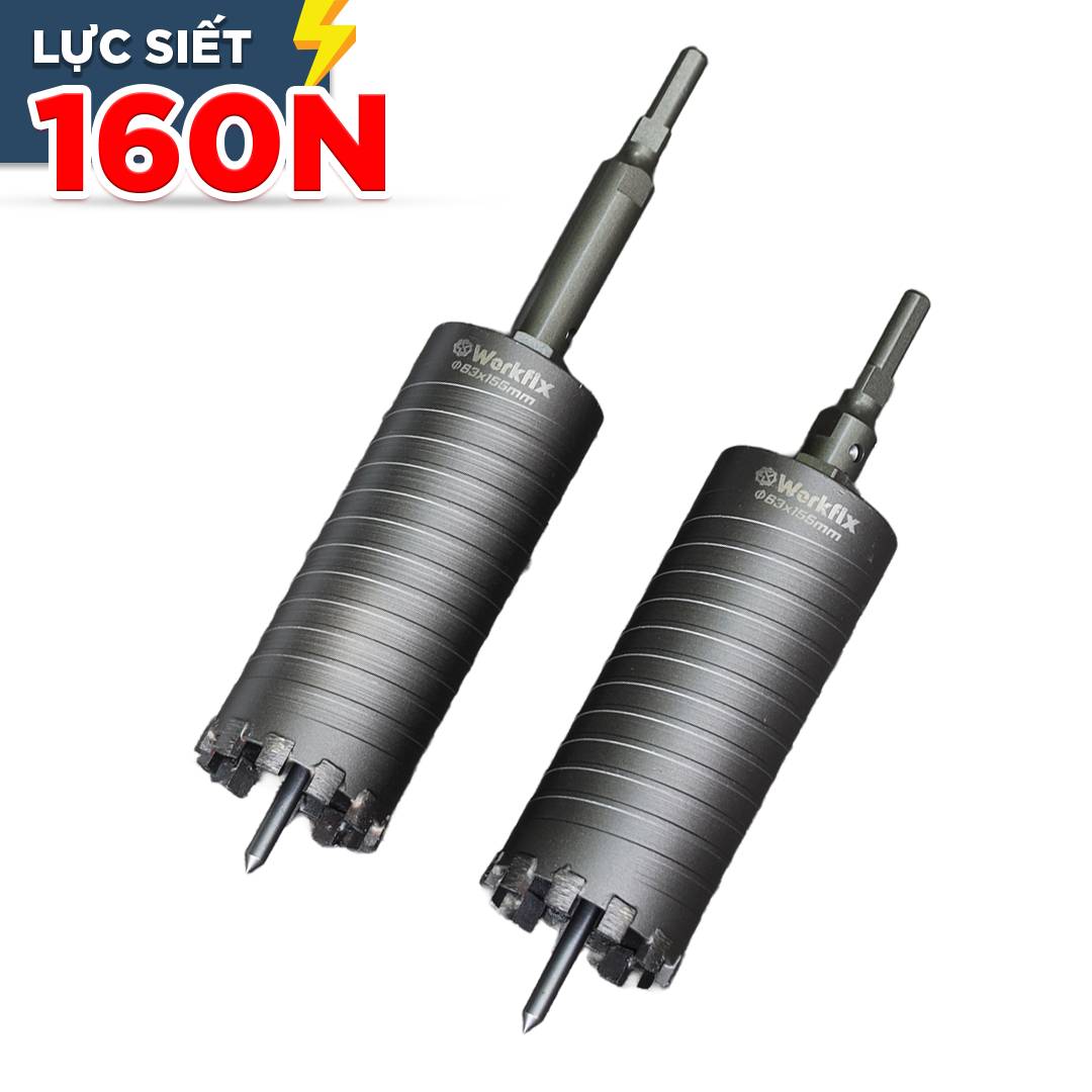 Mũi rút lõi máy khoan WF-RL63, mũi khoan rút lõi phi 63, khoan rút lõi tường, bê tông siêu nhanh - image 1