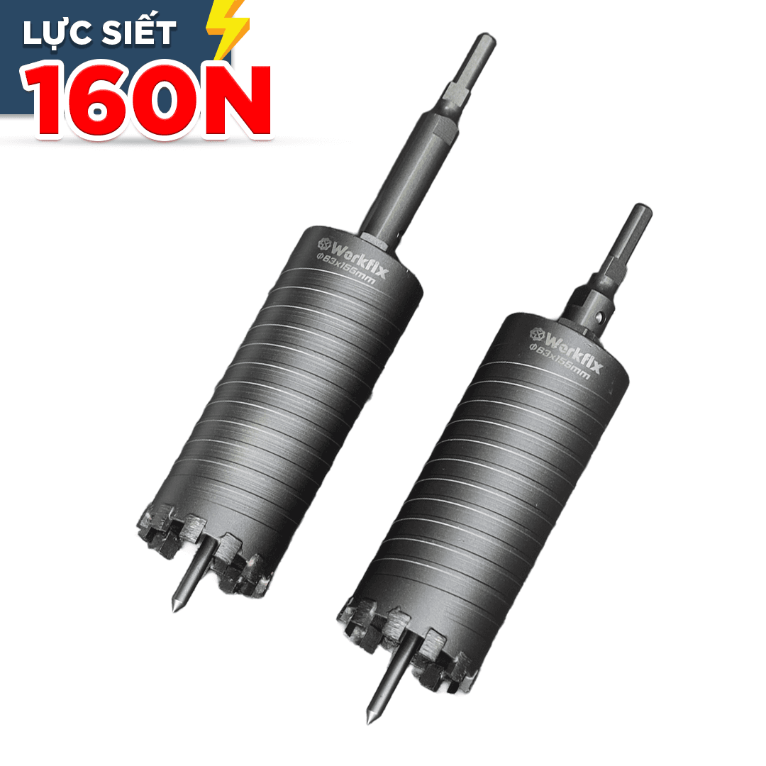 Mũi Rút Lõi Máy Khoan WF-RL63, Mũi khoan rút lõi phi 63, Khoan Rút Lõi Tường, Bê Tông Siêu Nhanh, Bảo Hành Chính Hãng 12Th
