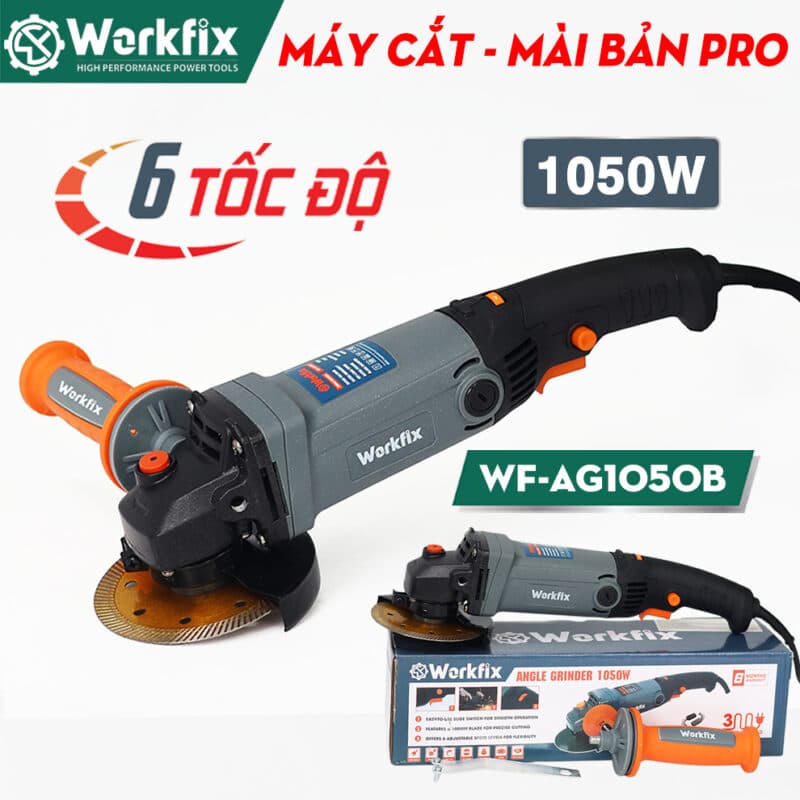 Máy mài điện cầm tay WORKFIX WF-AG100CT, Công tắc cạnh 950W, 6 Tốc độ, Chống khởi động lại — THÔNG TIN SẢN PHẨM