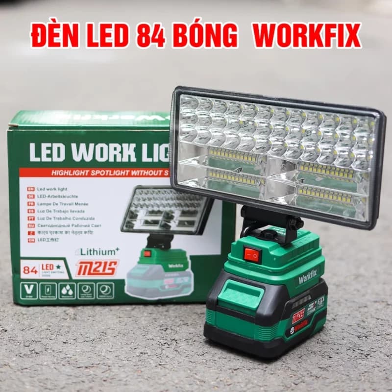 Đèn Led 48 Bóng 72w WORKFIX WF-L48, Dùng Liên Tục 12 Tiếng, Chân Pin Phổ Thống, Lõi đồng 100% — Mô tả sản phẩm