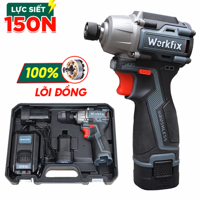 Máy Chuyên Vít Pin Workfix WF-SD150N, lực siết 150N.m, Đầu Gài 6.35mm