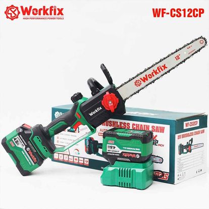 Máy cưa xích 12inch dùng pin WORKFIX WF-CS12CP, Tra nhớt tự động