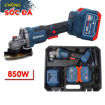 Máy mài Boshun BS-AG100Bl, máy cắt mài công tắc bóp