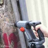 MÁY KHOAN BÊ TÔNG MINI WRKFIX WF-RH1902MN, 2 CHỨC NĂNG, LỰC ĐẬP 1.9J, GIẢM CHẤN AVS — - RH1902MN là một sản phẩm đến từ thương hiệu WORKFIX - thươ (3)
