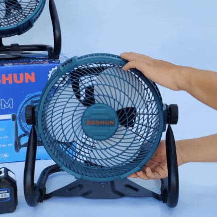 Quạt tích điện pin Boshun BS-Q1202 (Chân pin M21) - Chỉnh tốc vô cấp — THÔNG TIN CHI TIẾT (4)
