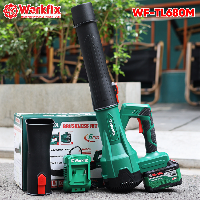 Máy thổi bụi pin Workfix WF-TL680M (6 Cấp độ gió) - Động cơ không chổi than - image 1